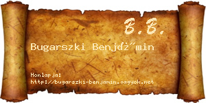 Bugarszki Benjámin névjegykártya